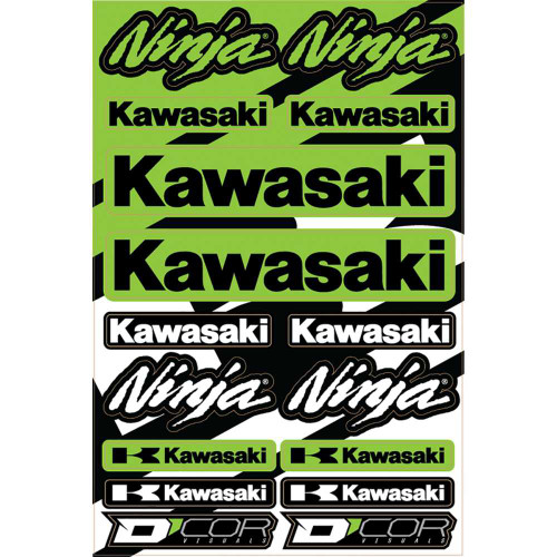 D'COR VISUALS 4020102 D'Cor Visuals Decal Sheet - Kawasaki Street 40-20-102