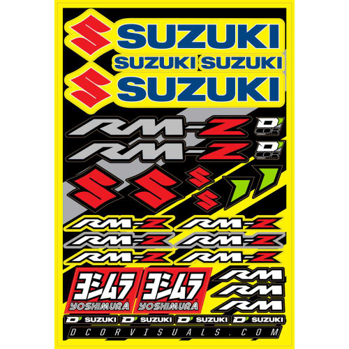 D'COR VISUALS 4040100 D'Cor Visuals Decal Sheet - Suzuki Rm-Z 40-40-100