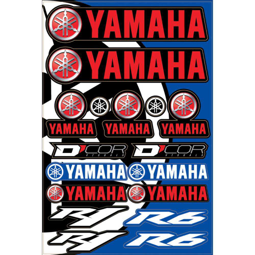 D'COR VISUALS 4050102 D'Cor Visuals Decal Sheet - Yamaha Street 40-50-102