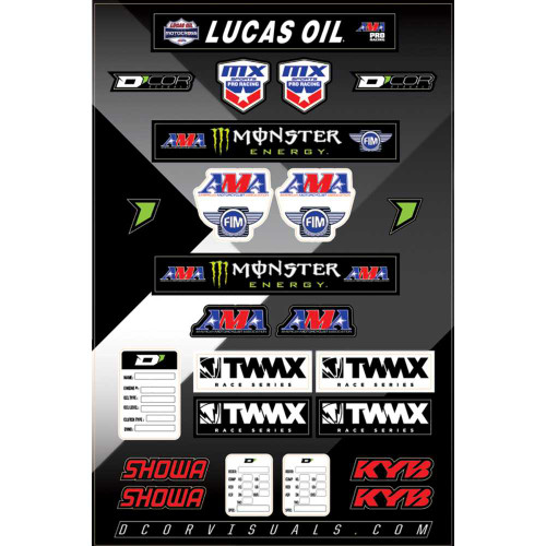 D'COR VISUALS 4090116 D'Cor Visuals Decal Sheet - Series Logos 40-90-116