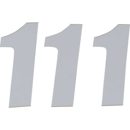 D'COR VISUALS 45161 D'Cor Visuals Sx Plate Number - #1 - White - 6" 45-16-1