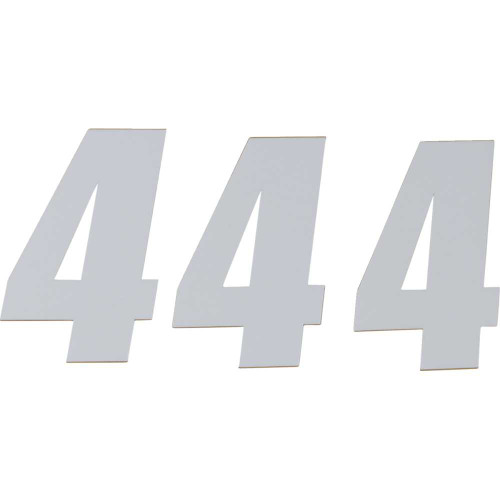 D'COR VISUALS 45164 D'Cor Visuals Sx Plate Number - #4 - White - 6" 45-16-4