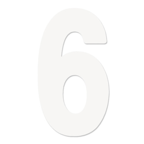 Fx 2015 Numbers Pro 8" White 6 02-4376