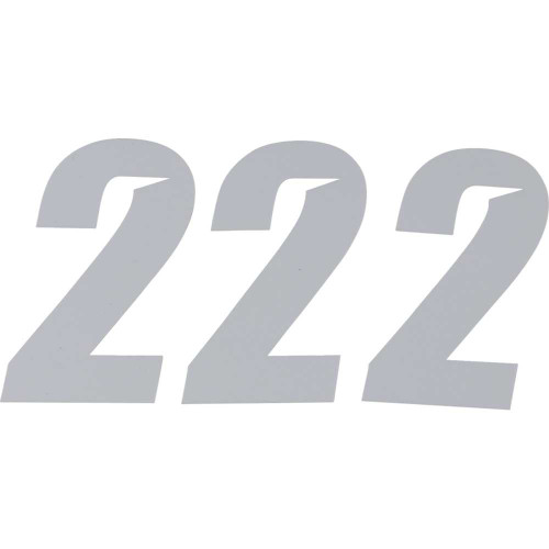 D'COR VISUALS 45282 D'Cor Visuals Slash Number Plate - #2 - White - 4" 45-28-2