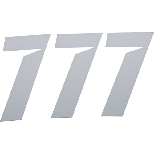 D'COR VISUALS 45287 D'Cor Visuals Slash Number Plate - #7 - White - 4" 45-28-7