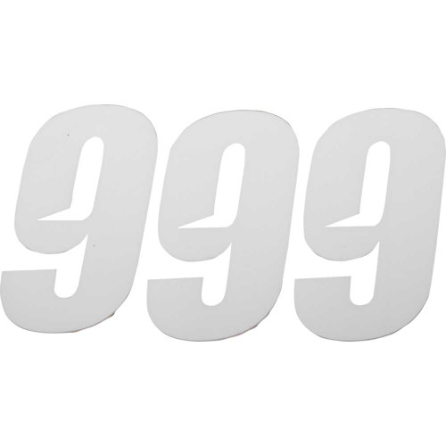 D'COR VISUALS 45289 D'Cor Visuals Slash Number Plate - #9 - White - 4" 45-28-9