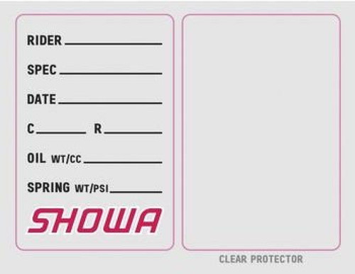 Factory Effex Stickers Showa Suspension Spec Sticker (3 Pack) 22-90022