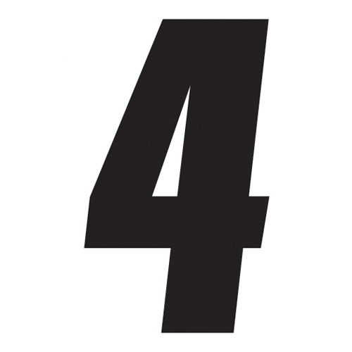 Fx 2015 Numbers Factory 6" Black 4 08-90044