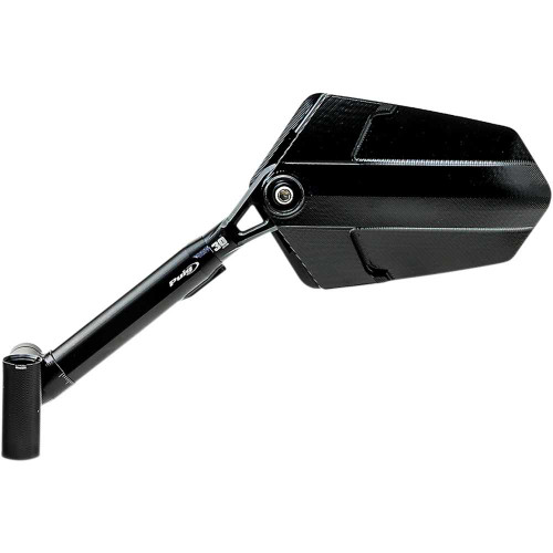 PUIG HI-TECH PARTS 014NN Puig Hi-Tech Parts Mirror - Explorer - Side View - Left - Diamond - Black 014Nn