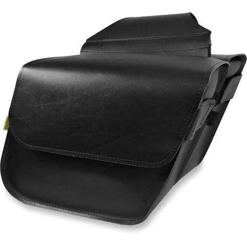 WILLIE & MAX LUGGAGE 5880100 Willie & Max Luggage Raptor Saddlebag - Black - Compact Slant 58801-00