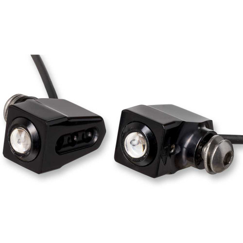 JOKER MACHINE 05206RB Joker Machine Side-Mount Led Turn Signals - Black/Red 05-206-Rb