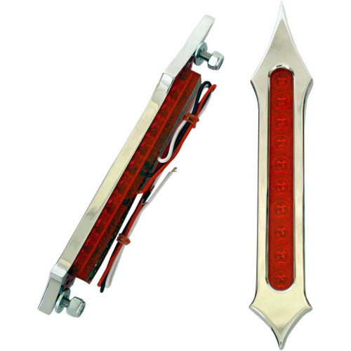 ACCUTRONIX BL01LSC Accutronix Bag Light - Tribal Slotted - Red Lens - Chrome Bl01-Lsc