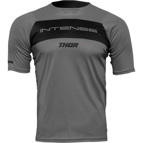 THOR 5120-0159 Thor Intense Assist Dart Short-Sleeve Jersey - Gray/Black - Large