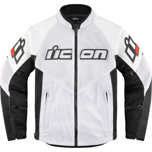 ICON 2810-3904 Icon Mesh Af Leather Jacket - White - Large