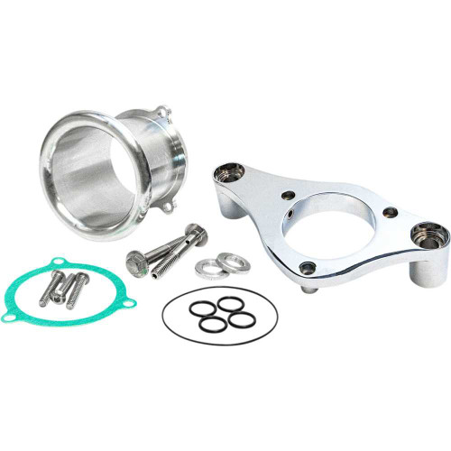 FEULING OIL PUMP CORP. 5402 Feuling Oil Pump Corp. 3" Velocity Stack With Backing Plate Kit - Chrome 5402