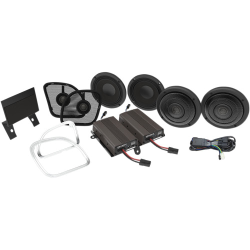 Wild Boar Audio Front/Rear Speaker Kit With Amp Wba Ultra Kit Rg