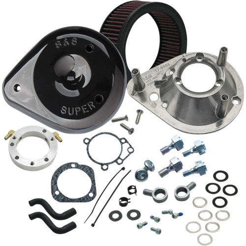 S&S CYCLE 1700181A S&S Cycle Teardrop Air Cleaner Kit - Gloss Black 170-0181A