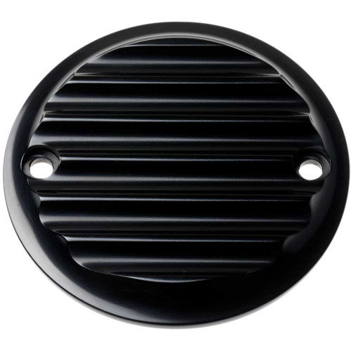 JOKER MACHINE 02981 Joker Machine Points Cover - Finned - 2 Hole - Black Anodized 02-98-1