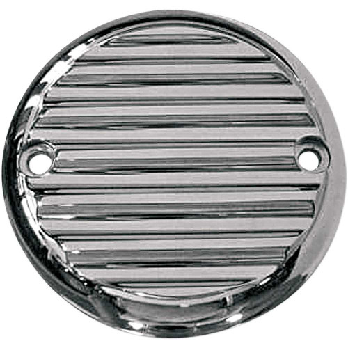JOKER MACHINE 0298FN Joker Machine Points Cover - Finned - 2 Hole - Chrome 02-98Fn