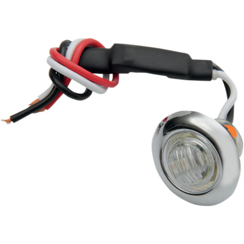 Pro-One Perf.Mfg. Mini Marker Light - Dual Function - Amber Led - Clear Lens 402220
