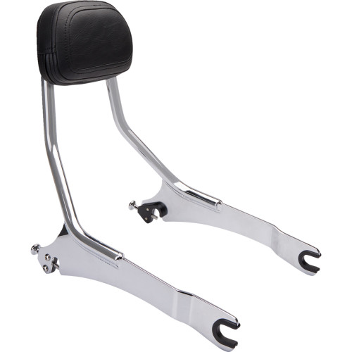 Cobra Detachable Backrest - Chrome - Solo Seat - Scout 502-2211