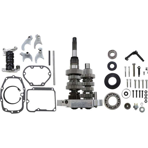 BAKER DRIVETRAIN OD6401S02 Baker Drivetrain 6-Speed Gear Set - Polished Od6-401S-02