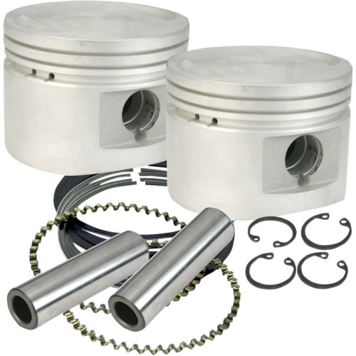 S&S CYCLE 9200026 S&S Cycle Piston Kit - For 80" Stock Or S&S Heads - 3.5" - +.010 920-0026