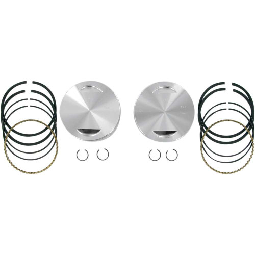S&S CYCLE 921411 Piston Kit - For 113" Super Sidewinder - 4.0" - +.010 92-1411