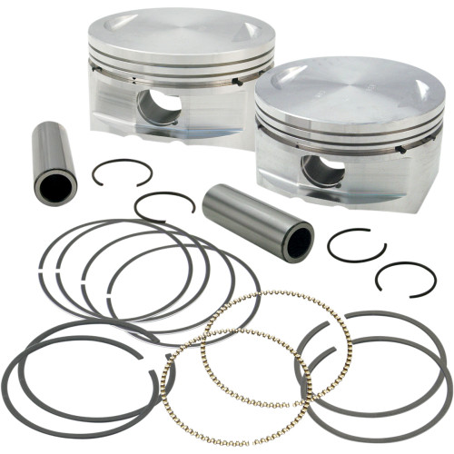 S&S Cycle Piston Kit - For 106" Big Bore Kit - 3.927" - +.010 106-4416