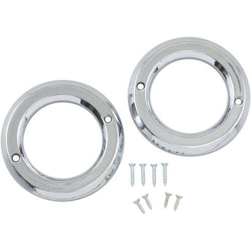 Motor Trike Accent Rings For Trax Fog Lights - Chrome Mtel-0153