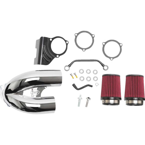 S&S CYCLE 1700636A S&S Cycle Tuned Induction Air Cleaner Kit - Chrome 170-0636A