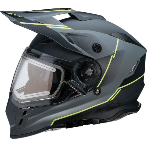 Range Snow Helmet - Bladestorm - Electric - Dual Pane - Gray/Black/Hi-Viz Yellow - Medium