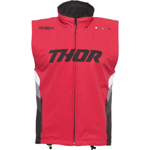 THOR 2830-0590 Thor Warmup Vest - Red/Black - Medium