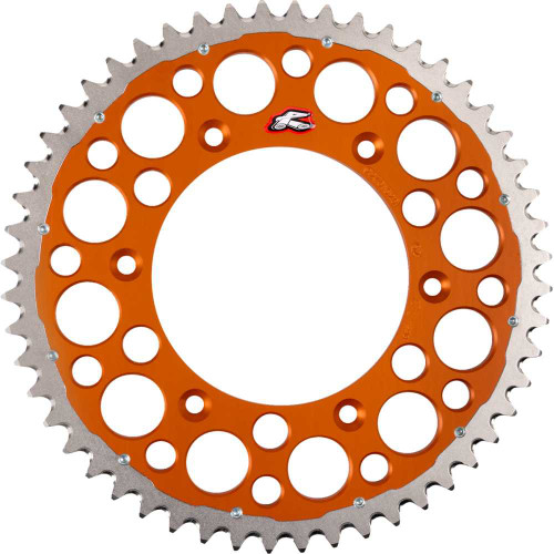 RENTHAL 224052052GPOR Renthal Twinring Rear Sprocket - 52 Tooth - Orange 2240-520-52Gpor