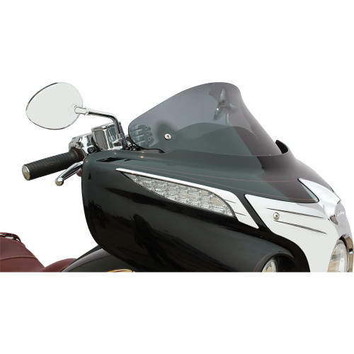 Klock Werks Flare Windshield - 10" - Short - Dark Smoke - Chief Kww-04-0040