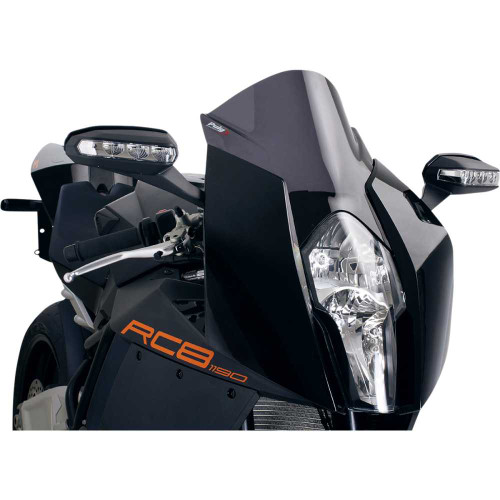 PUIG HI-TECH PARTS 4944F Puig Hi-Tech Parts Race Windscreen - 14-1/2" - Dark Smoke - Rc8 4944F