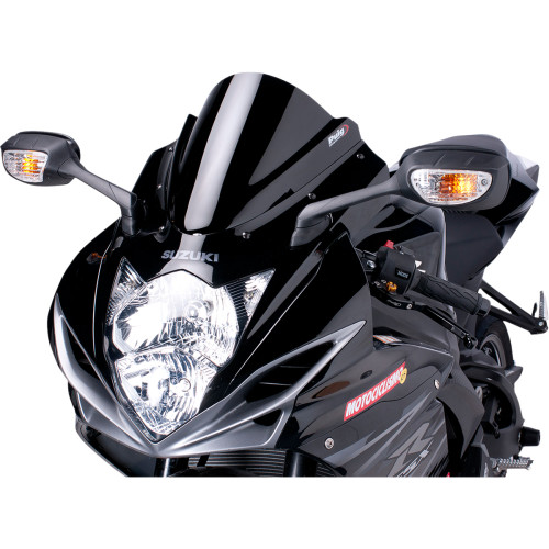 Puig Hi-Tech Parts Race Windscreen - 11" - Black - Suzuki 5605N