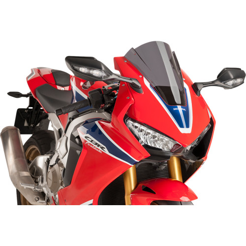 Puig Hi-Tech Parts Race Windscreen - 13" - Dark Smoke - Honda 9407F