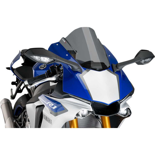 PUIG HI-TECH PARTS 7648F Puig Hi-Tech Parts Race Windscreen - 13-1/4" - Dark Smoke - Yzf-R1 7648F