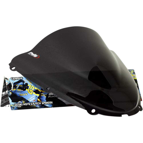 PUIG HI-TECH PARTS 4053F Puig Hi-Tech Parts Race Windscreen - 15-3/4" - Dark Smoke - Ninja 4053F