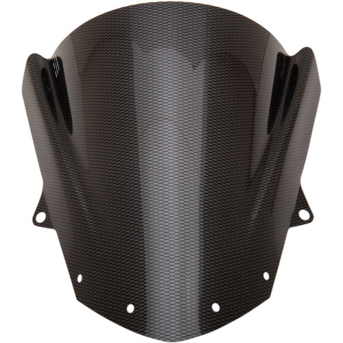 PUIG HI-TECH PARTS 3177C Puig Hi-Tech Parts Race Windscreen - 13-3/4" - Carbon - Zx-6R 3177C
