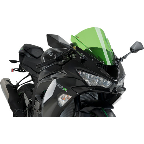 Puig Hi-Tech Parts Race Windscreen - 13-3/4" - Green - Zx-6R 3177V