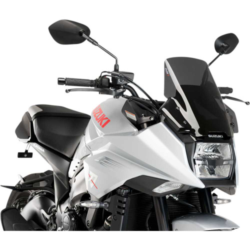 PUIG HI-TECH PARTS 3737F Puig Hi-Tech Parts Race Windscreen - 13" - Dark Smoke - Yzf-R3 3737F