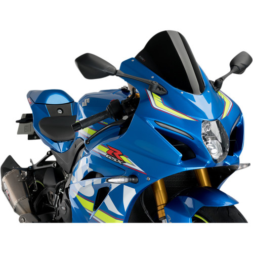 Puig Hi-Tech Parts Race Windscreen - 11-1/4" - Black - Gsx-R 3631N