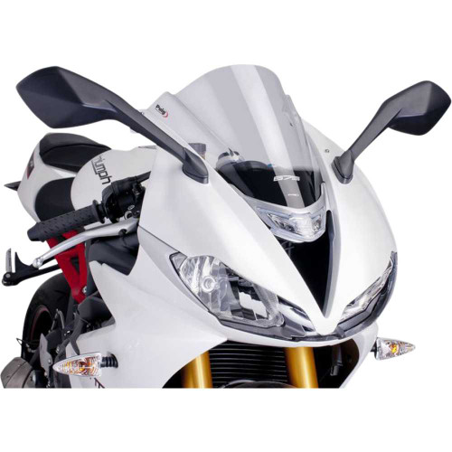PUIG HI-TECH PARTS 6498W Puig Hi-Tech Parts Race Windscreen - 15-3/8" - Clear - Triumph 6498W