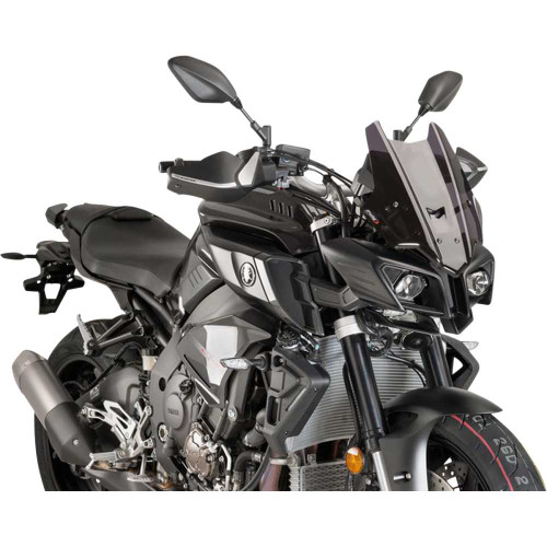 PUIG HI-TECH PARTS 8917F Puig Hi-Tech Parts Race Windscreen - 14-1/4" - Dark Smoke - Mt10 8917F