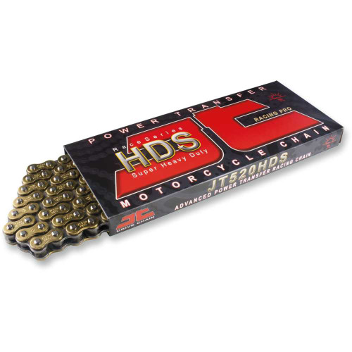 JT CHAINS JTC520HDS114SL Jt Chains 520 Hds - Ultimate Competition Chain - Steel - 114 Links Jtc520Hds114Sl