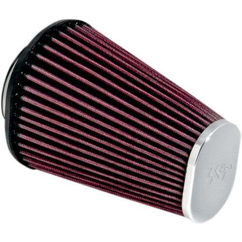 K & N Replacement Air Filter - Aircharger Intake - Chrome Rc-3680