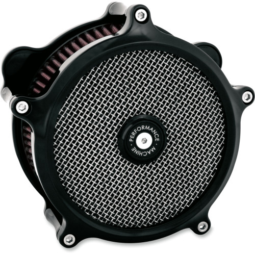 Performance Machine (Pm) Super Gas Air Cleaner Kit - Black 0206-2151-B