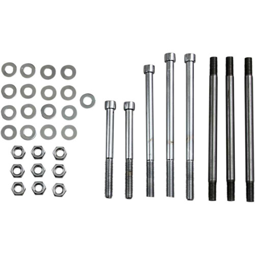 GARDNER-WESTCOTT P8057 Gardner-Westcott Bolt Kit - Motor Case - Socket-Head - Chrome - Big Twin P-80-57